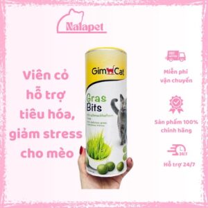 Viên Cỏ Mèo GimCat Grasbit bổ sung chất xơ